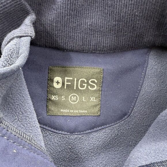 Figs Vest Women Medium Blue Polyester Medical Hospital Nursing Pockets. - Picture 3 of 9